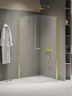 Złota kabina prysznicowa kwadratowa 80x80 K-1834 New Soleo Light Gold New Trendy _________________RABAT W_SKLEPIE_________________