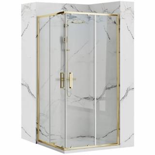 Złota kabina prysznicowa kwadratowa 80x80 Punto Rea _________________RABAT_10%_W_SKLEPIE_________________
