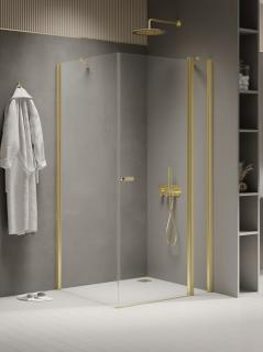 Złota kabina prysznicowa prostokątna 120x90 K-1871 New Soleo Light Gold New Trendy _________________RABAT W_SKLEPIE_________________