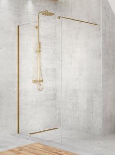 Złota ścianka szklana 70 cm D-0198B Velio Satin Gold New Trendy _________________SPRAWDŹ_OFERTĘ_W_SKLEPIE_________________