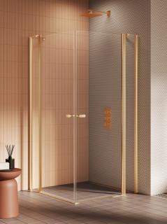 Złota szczotkowana kabina kwadratowa 90x90 K-4239 New Soleo Gold Brushed New Trendy _________________RABAT W_SKLEPIE_________________