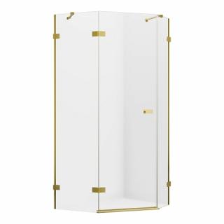 Złota szczotkowana kabina pięciokątna 100x80 EXK-3859 Avexa New Trendy Gold Brushed _________________SPRAWDŹ_OFERTĘ_W_SKLEPIE_________________