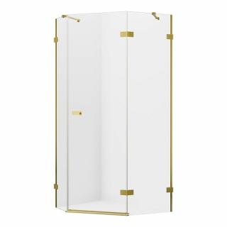 Złota szczotkowana kabina pięciokątna 100x80 EXK-3861 Avexa New Trendy Gold Brushed _________________SPRAWDŹ_OFERTĘ_W_SKLEPIE_________________