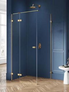 Złota szczotkowana kabina prysznicowa lewa 110x110 EXK-1873 Avexa Gold Brushed New Trendy _________________SPRAWDŹ_OFERTĘ_W_SKLEPIE_________________