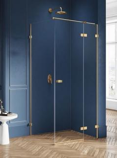 Złota szczotkowana kabina prysznicowa prawa 80x120 EXK-1739 Avexa Gold Brushed New Trendy _________________SPRAWDŹ_OFERTĘ_W_SKLEPIE_________________