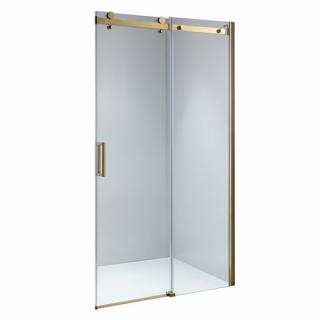 Złote drzwi prysznicowe do wnęki 105-110 cm rozsuwane SH03CG szkło 8 mm _________WYSYŁKA 24H__________