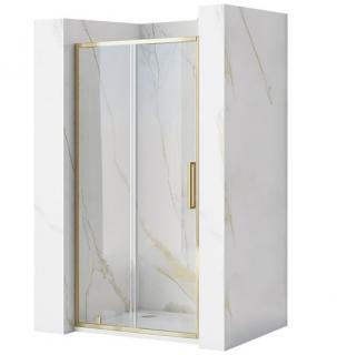 Złote drzwi prysznicowe rozsuwane 100 cm Rapid Slide Rea _________________RABAT_10%_W_SKLEPIE_________________