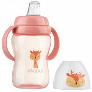 AKUKU BIDON KUBEK NIEKAPEK SILIKONOWY USTNIK 240ML