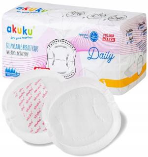 AKUKU WKŁADKI LAKTACYJNE ULEPSZONE ŻELUJĄCE MEGAPAKA DAILY 60 SZT A0160