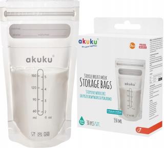 AKUKU WORECZKI SASZETKI DO PRZECHOWYWANIA POKARMU 30SZT 150ML A0011