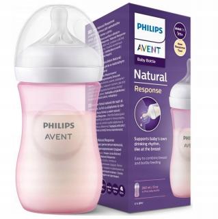 AVENT BUTELKA DO MLEKA ANTYKOLKOWA RESPONSYWNA NATURAL 1m+ 260ml SCY903/11