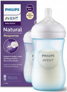 AVENT BUTELKA DO MLEKA ANTYKOLKOWA RESPONSYWNA NATURAL 1m+ 260ml SCY903/21