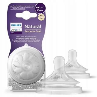 AVENT SMOCZEK DO BUTELKI ANTYKOLKOWY 2SZT RESPONSYWNY NATURAL 0M+ SCY962/02