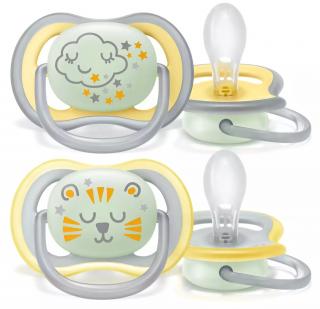 AVENT SMOCZEK ORTODONTYCZNY ULTRA AIR NIGHT 18M+ ODDYCHAJĄCY+ETUI SCF376/01