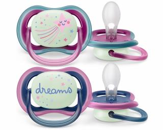 AVENT SMOCZEK ULTRA AIR 6-18M ODDYCHAJĄCY + ETUI GIRL NIGHT SCF376/14