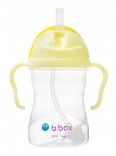 B.BOX BIDON INNOWACYJNY KUBEK Z OBCIĄŻONĄ SŁOMKĄ 240ML BANANA SPLIT BB00522