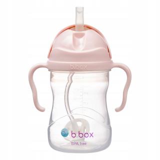 B.BOX BIDON INNOWACYJNY KUBEK Z OBCIĄŻONĄ SŁOMKĄ 240ML BLADY RÓŻ BB200211