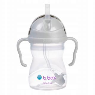 B.BOX BIDON INNOWACYJNY KUBEK Z OBCIĄŻONĄ SŁOMKĄ 240ML SZARY BB200238