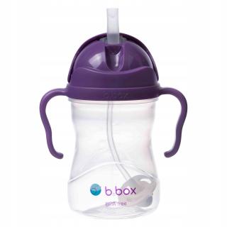 B.BOX BIDON INNOWACYJNY KUBEK Z OBCIĄŻONĄ SŁOMKĄ 240ML WINOGRONOWY BB00504