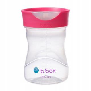 B.BOX KUBEK TRENINGOWY DO NAUKI PICIA PICIE JAK ZE SZKLANKI 12m+ MALINOWY