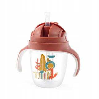 BabyOno Niekapek240ml Obciążona Słomka 6m+ 1464/01