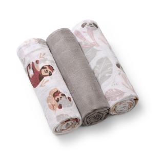 BABYONO PIELUCHY PIELUSZKI MUŚLINOWE PREMIUM SUPER MIĘKKIE 3 SZT B.O.348/10