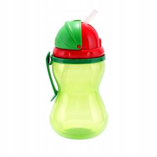 Canpol DUŻY Bidon Kubek Słomka 370ml Zielony56/113