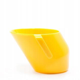 DOIDY CUP KUBEK KRZYWY POCHYŁY KUBECZEK DO NAUKI PICIA 3m+ 200ml ŻÓŁTY 043