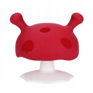 MOMBELLA GRYZAK MUSHROOM USPOKAJAJĄCY SILIKONOWY GRZYBEK 3M+ CHIMNEY RED