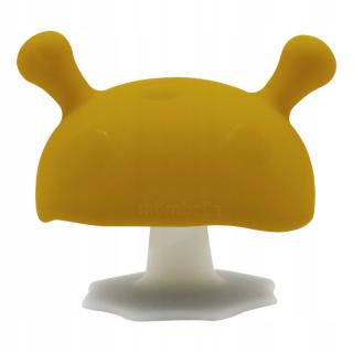 MOMBELLA GRYZAK MUSHROOM USPOKAJAJĄCY SILIKONOWY GRZYBEK 3M+ CURRY P8127