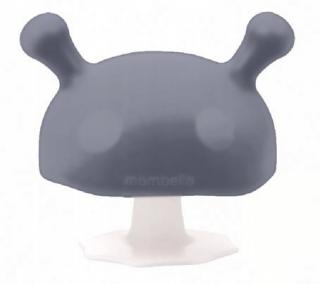 MOMBELLA GRYZAK MUSHROOM USPOKAJAJĄCY SILIKONOWY GRZYBEK 3M+ GREY P8130