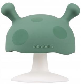 MOMBELLA GRYZAK MUSHROOM USPOKAJAJĄCY SILIKONOWY GRZYBEK 3M+ LIGHT GREEN