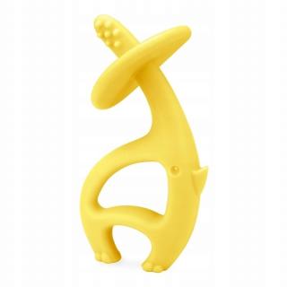 Mombella Gryzak Słonik Na Ząbkowanie Silikonowy Dancing Elephant Lemon 8052