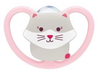 Nuk Smoczek uspokajający silikon 1szt 0-6m PINK
