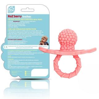 RaZbaby GRYZAK NA ZĄBKOWANIE SILIKON 3M+ SOCZYSTA RÓŻOWA MALINA 009-CANDY
