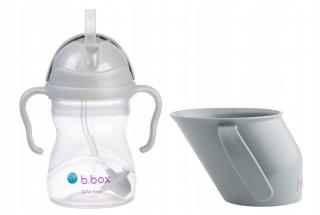 Zestaw BIDON B.BOX + KUBEK Doidy Cup nauki picia