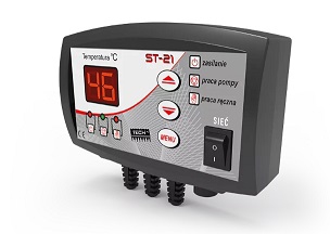 Tech sterownik do pomp C.O. ST-21 z wyświetlaczem LED