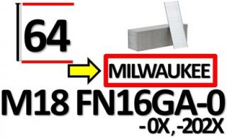gwoździe 38mm do MILWAUKEE M18 FN16GA-0 /-0X, 202X