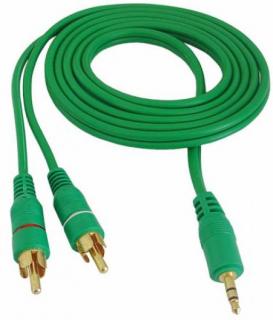 Kabel Mini Jack - 2*Cinch 10m Gold