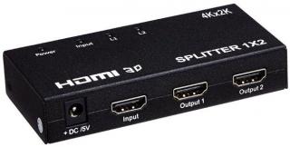 Spacetronik Aktywny rozdzielacz HDMI 4K 1x2