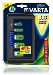 Varta Ładowarka LCD Universal AA/AAA/C/D/9V