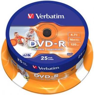 Verbatim Płyta DVD-R Printable Cake 25 szt.