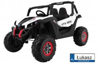 Autko dwosobowe Duży Pojazd Buggy SuperStar 4x4 Biały XMX-603