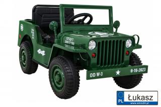 Auto Jeep Wojskowy Retro Zielony  JH-103