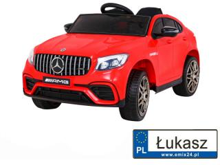 Auto Mercedes Benz GLC63S Czerwony QLS-5688