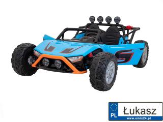 Buggy Racing 5 pojazd 2x200W niebieski na akumulator JS3168.NIE