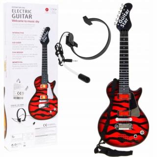 Gitara Elektryczna Rockowa Czerwona  ZMU.HK-9080B.CR