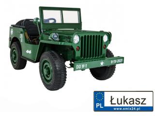 Jeep Wojskowy Retro na Akumulator 4x4 24V JH-101.24V