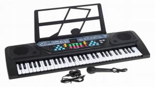 Keyboard Organy MQ-6161UFB z zasilaczem i mikrofonem