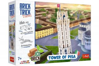 Krzywa Wieża w Pizie Brick Trick Buduj z Cegły Trefl 61610